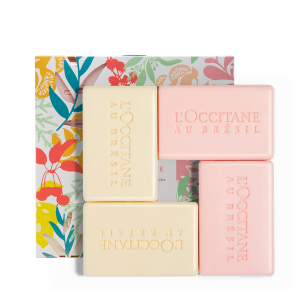 L'Occitane Au Brésil Kit Sabonete Barra Vegetal Vivre 4X75gr